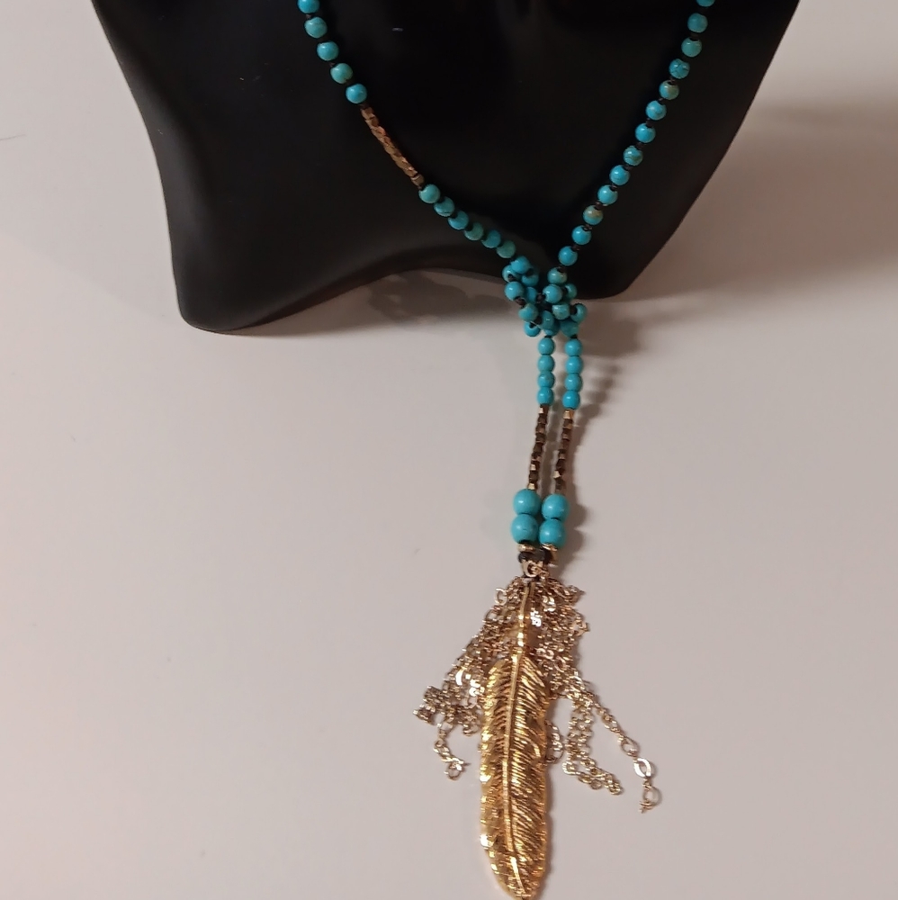 NAKAMOL Turquoise Beaded Necklace